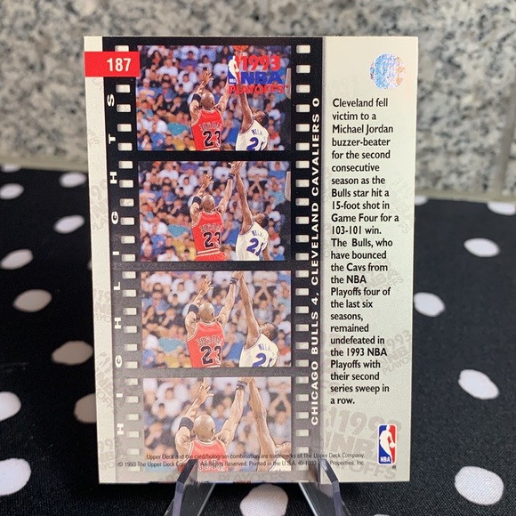 Michael Jordan 1993 Topps Upper Deck Playoffs Highlights NBA HOF Legend!! - Picture 2 of 8